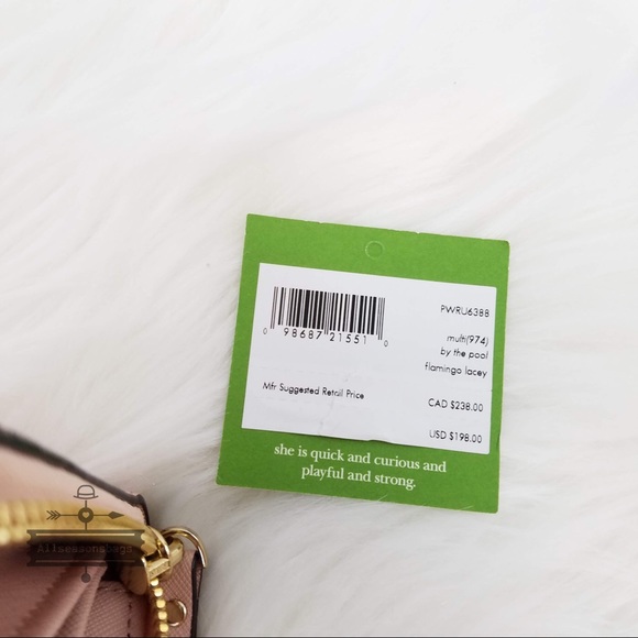 🔽 Kate spade flamingo Lacey multi the pool wallet - Picture 5 of 8